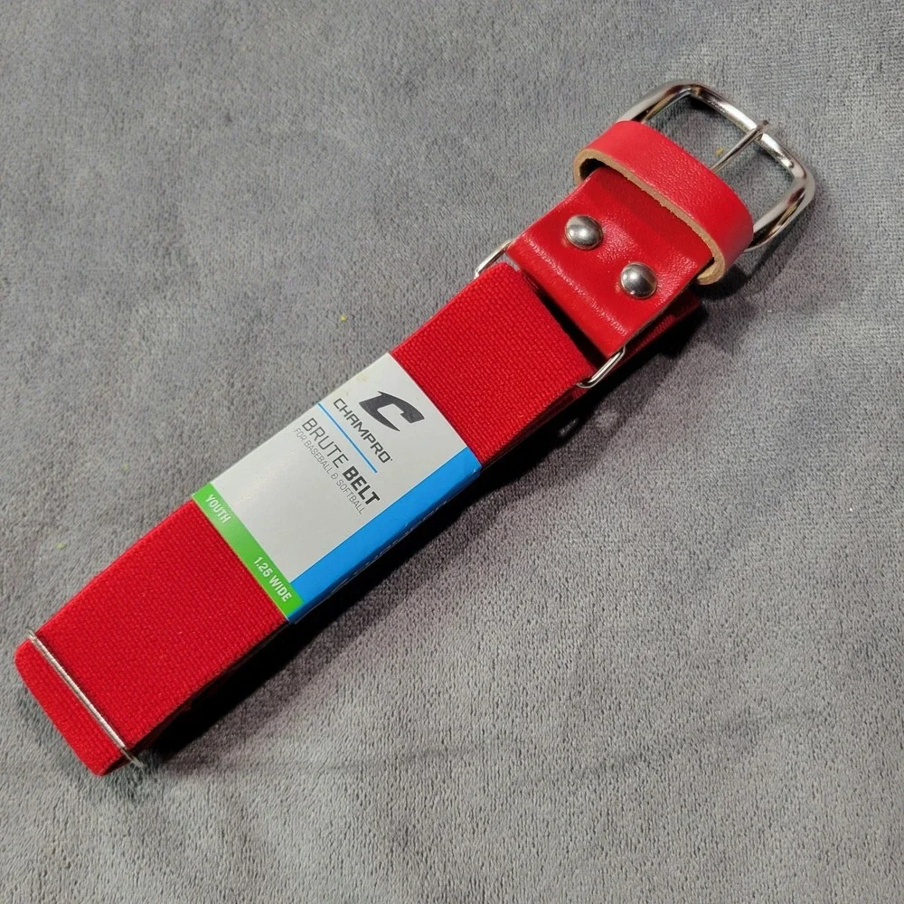 Champro Youth Brute‎ Belt Red Baseball Softball 1.25 Inch Wide